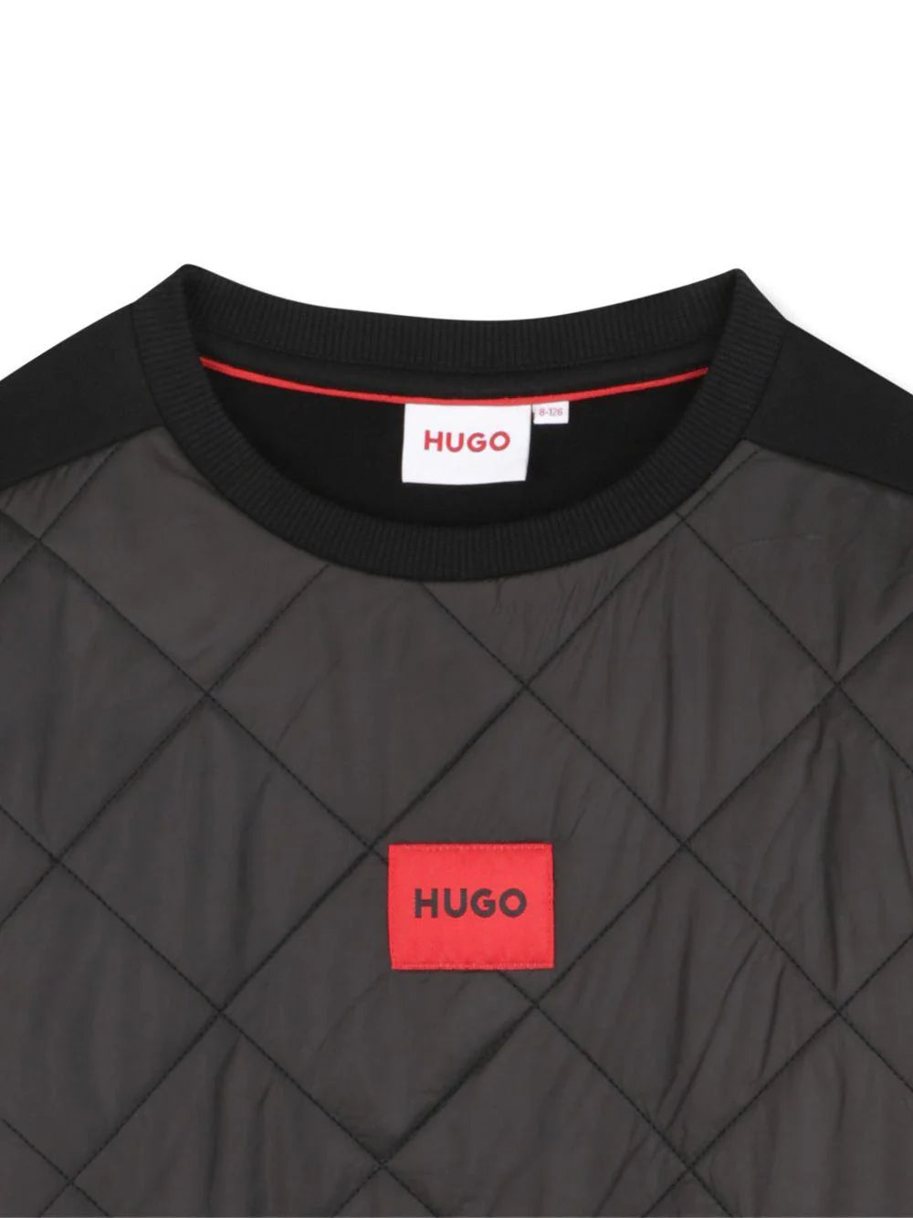 HUGO Kids Black Diamond Center Logo Sweatshirt - 8Y
