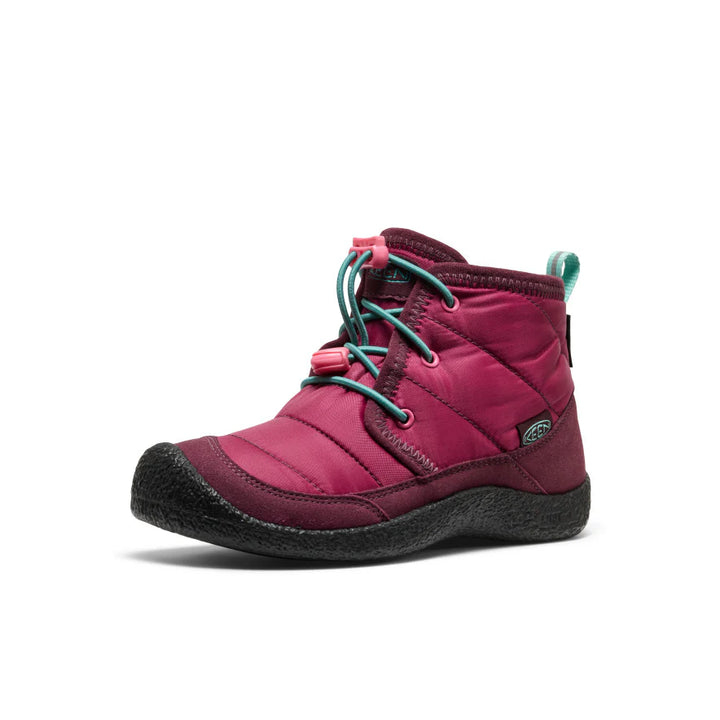 >KEEN Kids Howser II Waterproof Chukka - Beaujolais/Pool Blue