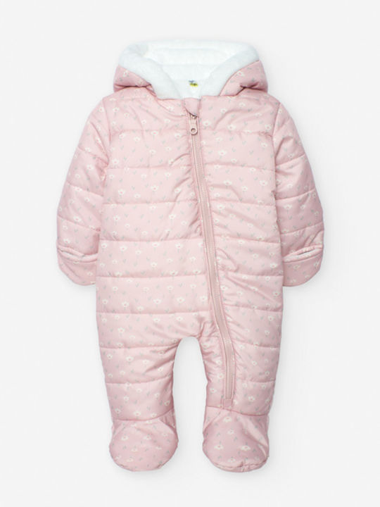 Losan Baby FOREST Allover Winter Jumpsuit - Light Pink (Newborn)