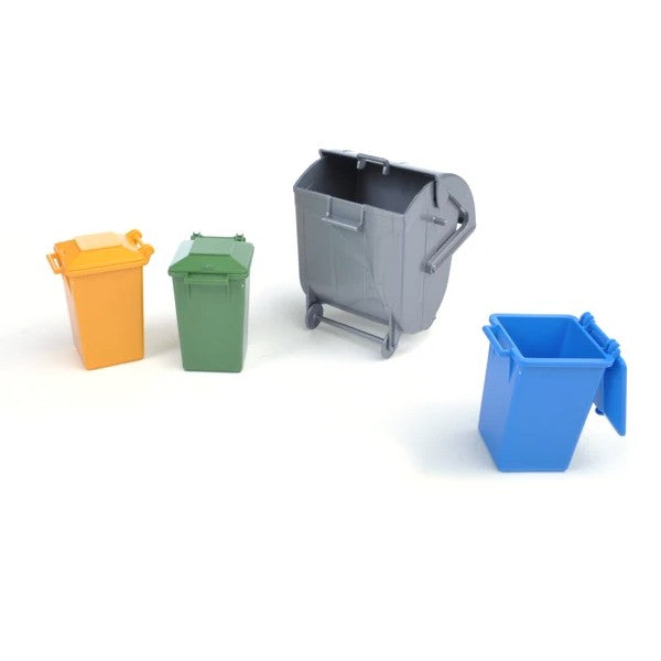 >Bruder 02607 Garbage Can Set (3 small, 1 big)