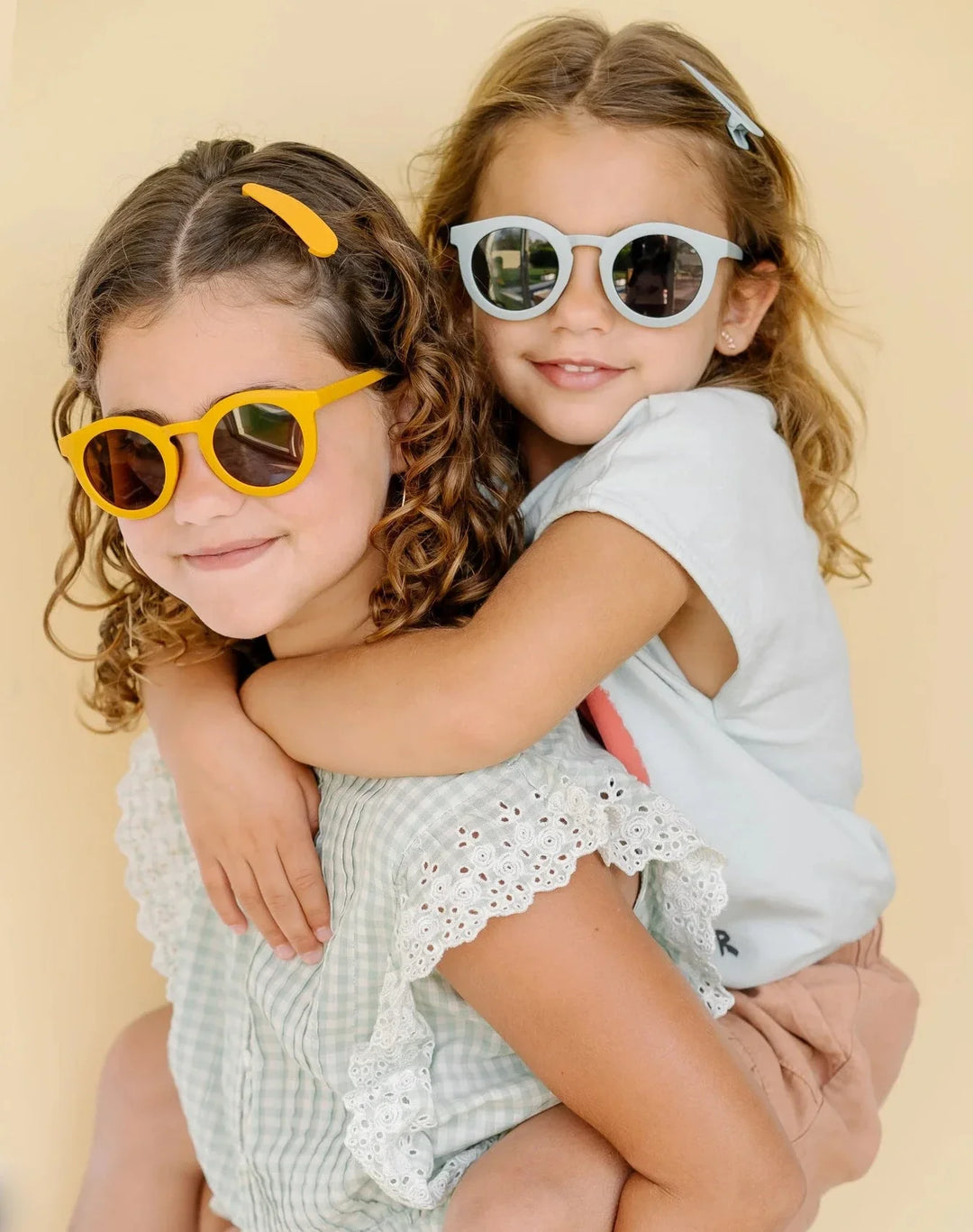 IZIPIZI PARIS Kids Plus 3-5 Years Polarized Sunglasses in Square #C Shape - Lemonade