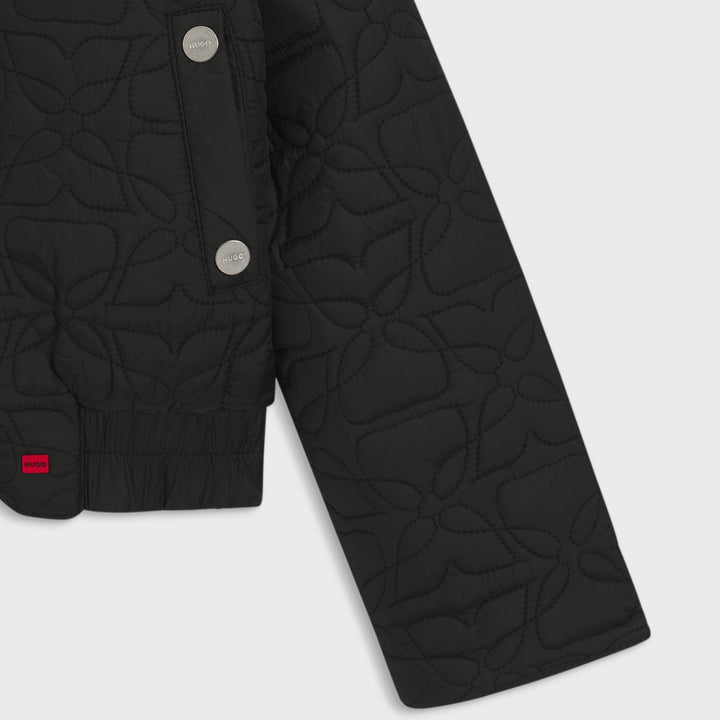 Hugo Kids Hooded Jacket with Elasticated Hem - 8Y