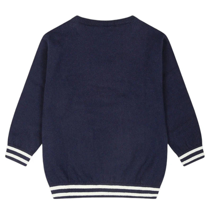 Moschino Baby Teddy Bear Crewneck Sweater - Navy