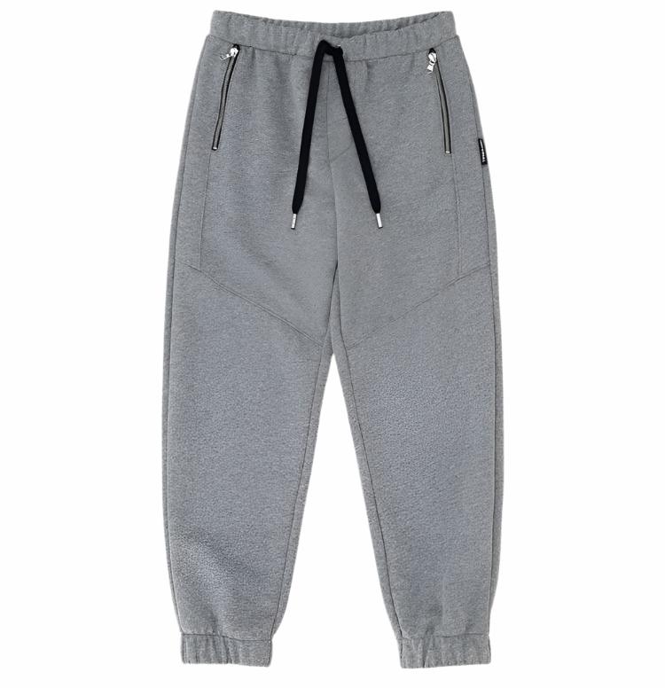 Imperial Kids Double Zipper Pants in Grey