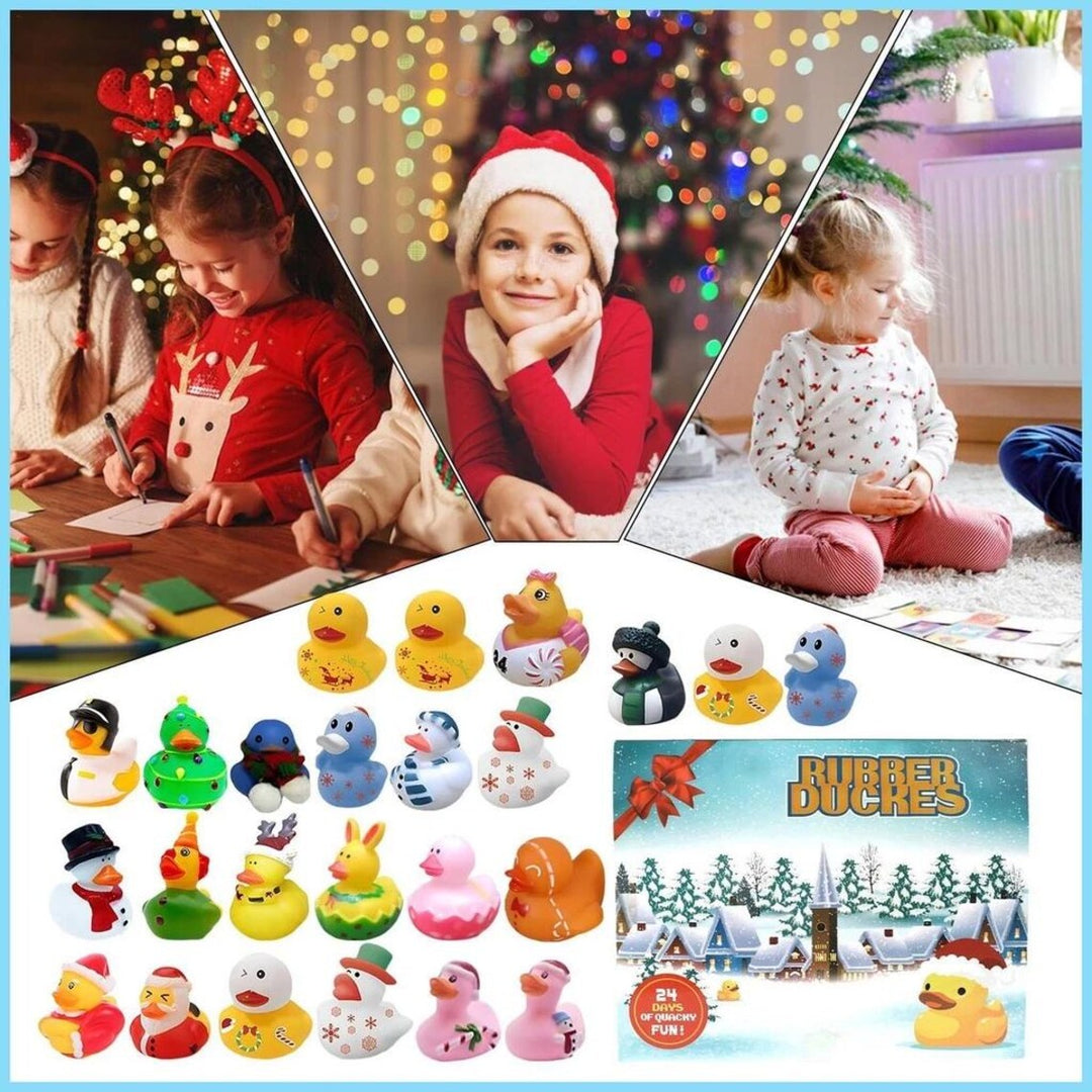 Holiday Rubber Duck Advent Calendar Set (24 Assorted)