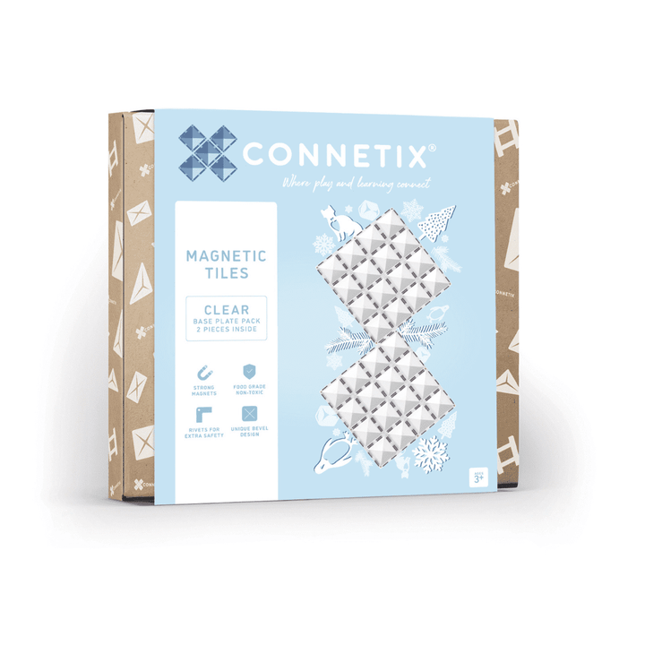 >CONNETIX Clear Tiles - 2 Pieces Set Base Plate