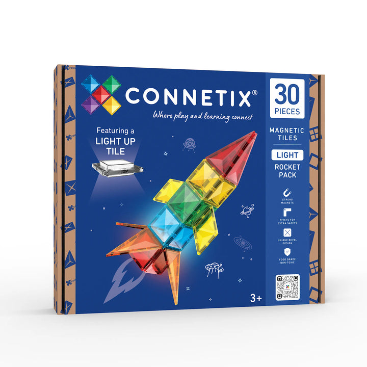 >CONNETIX Light Up Tiles - 30 Pieces Rocket Pack