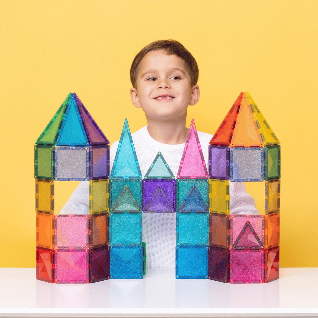 >CONNETIX Glitter Tiles - 48 Pieces Castle Pack