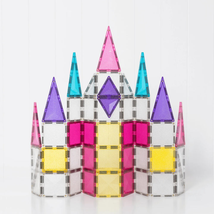 >CONNETIX Glitter Tiles - 56 Pieces Unicorn Pack