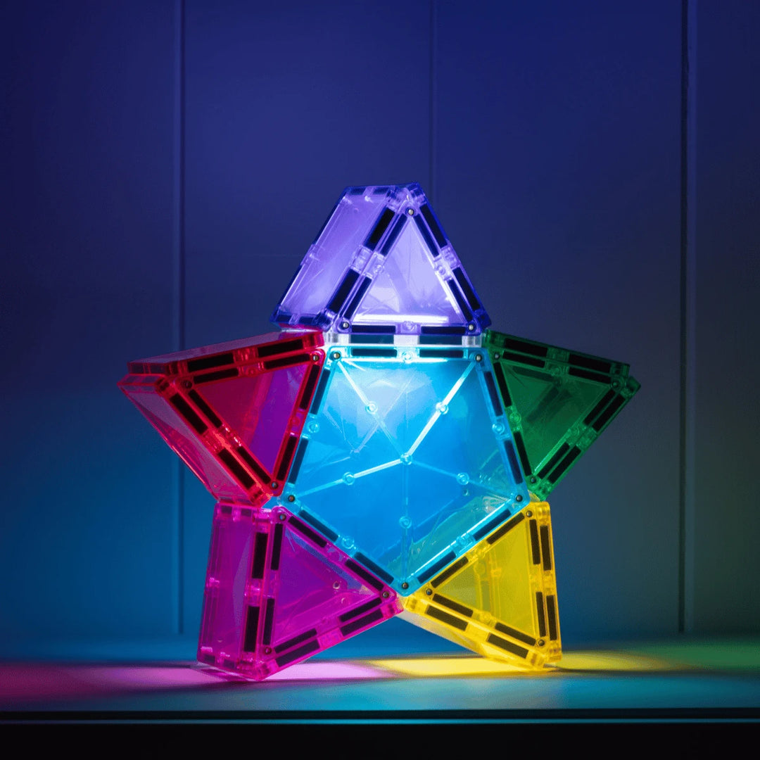 >CONNETIX Light Up Tiles - 28 Pieces Star Pack