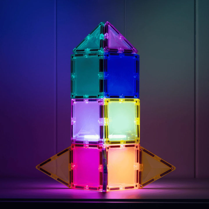 >CONNETIX Light Up Tiles - 28 Pieces Star Pack