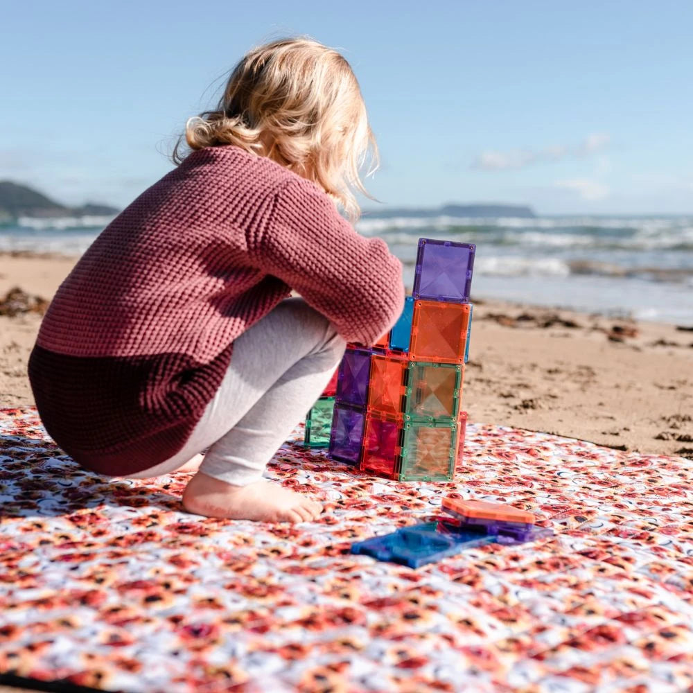 >CONNETIX Rainbow Tiles - 40 Pieces Rainbow Square Pack