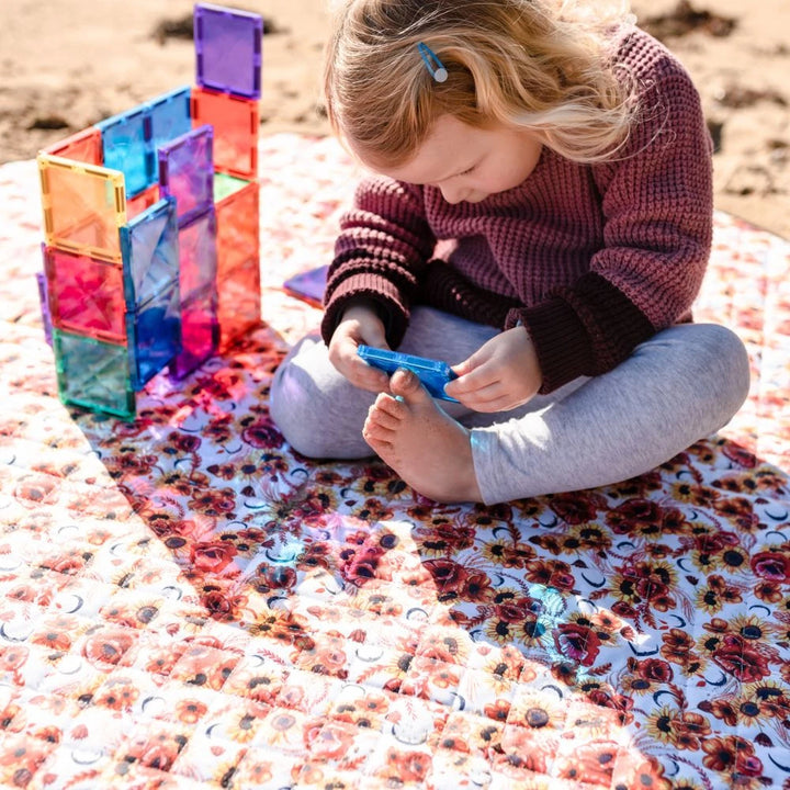 >CONNETIX Rainbow Tiles - 40 Pieces Rainbow Square Pack