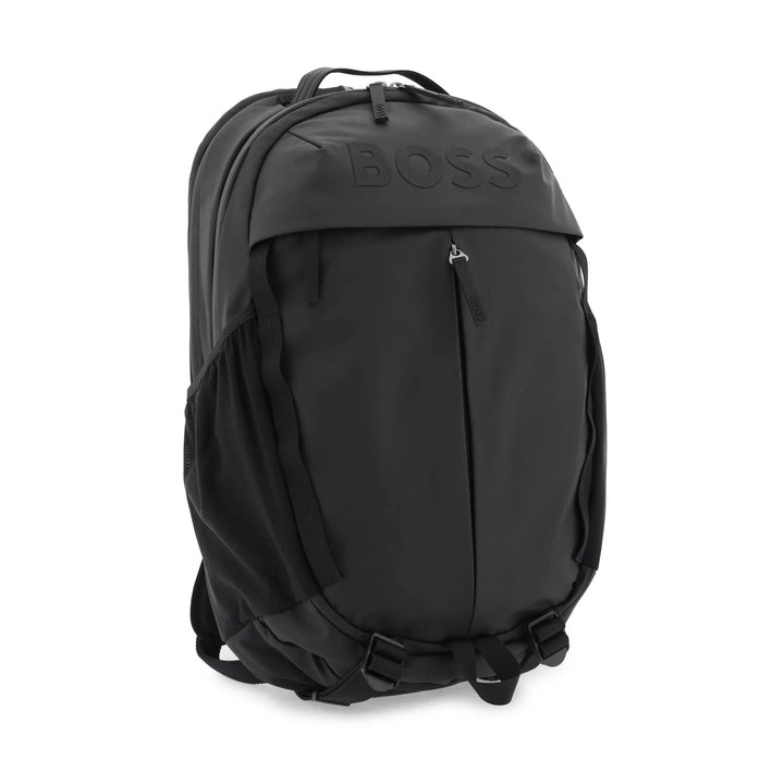 BOSS Technical Fabric Coated Backpack - Black