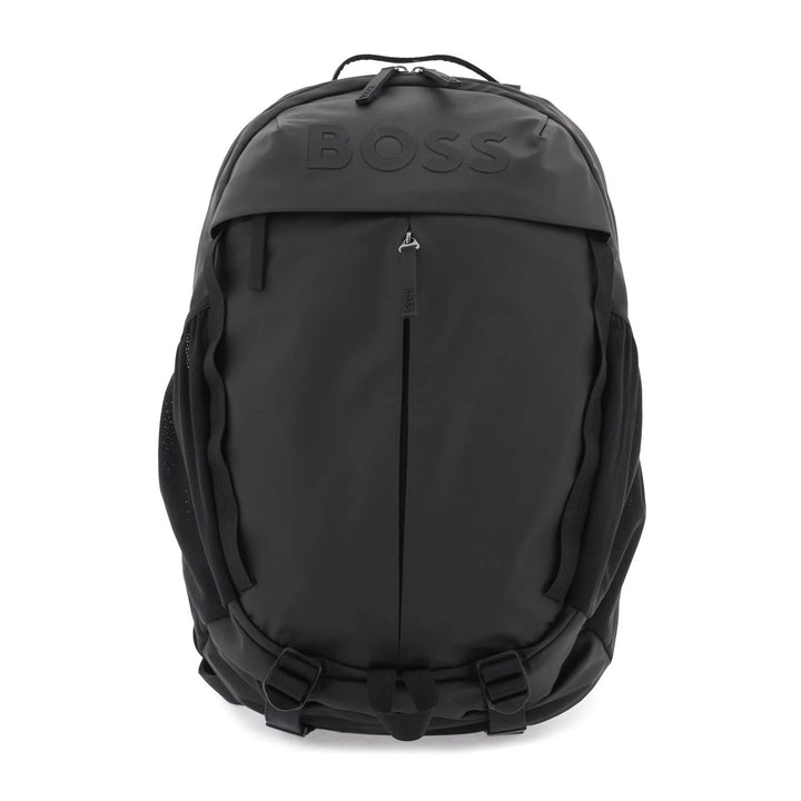 BOSS Technical Fabric Coated Backpack - Black