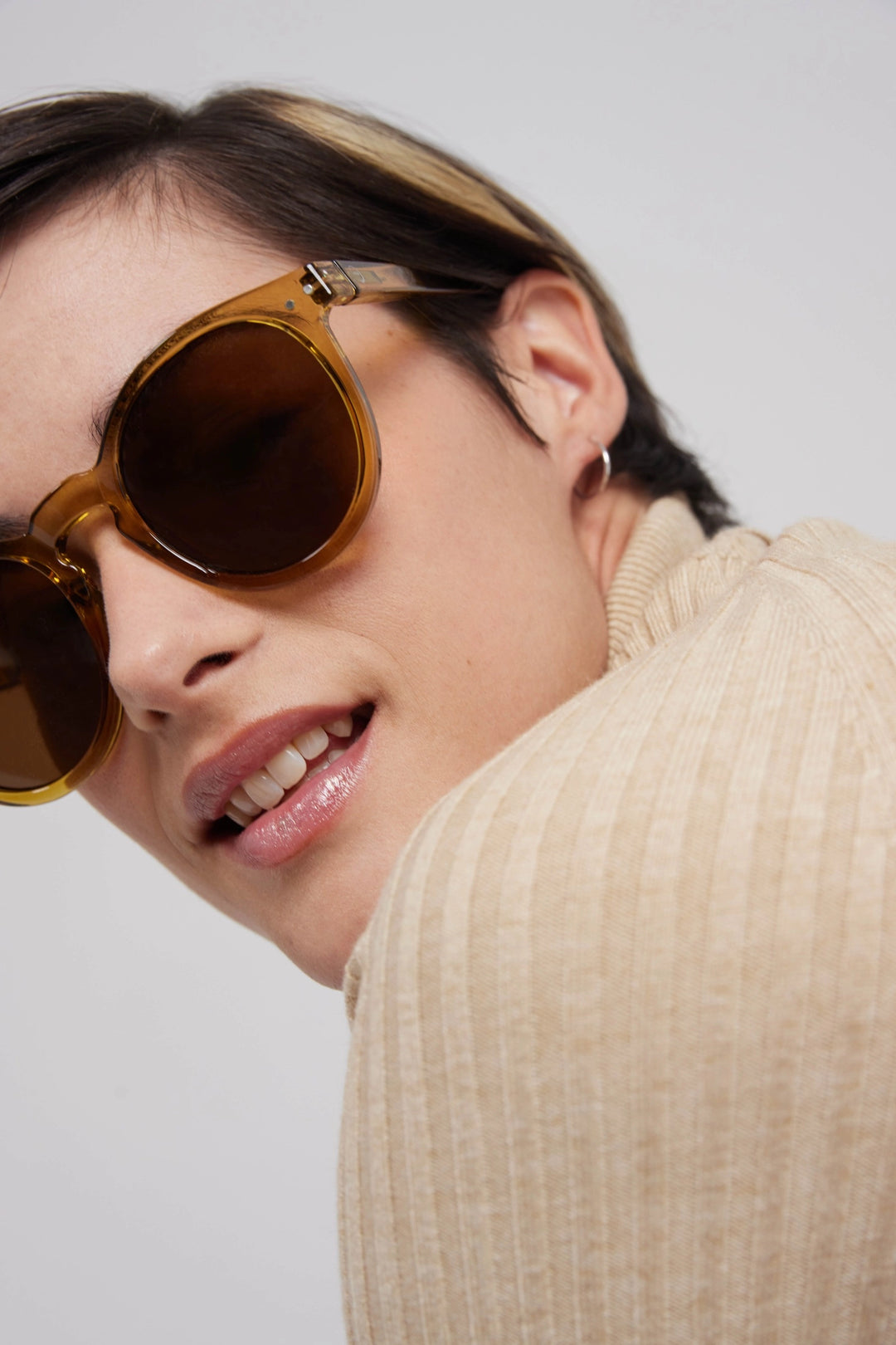 IZIPIZI PARIS Men/Women‘s Sunglasses in Oversize #M - Golden Green