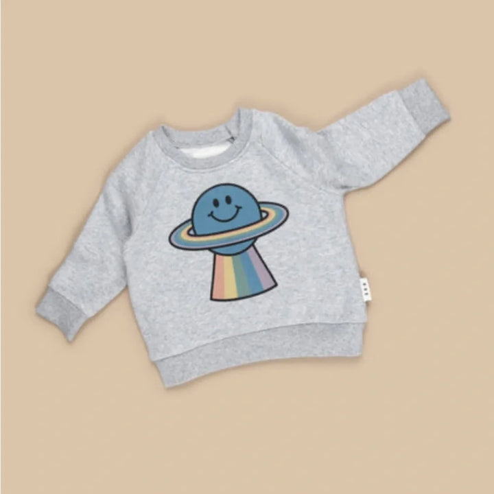 Huxbaby Baby Rainbow Planet Sweatshirt