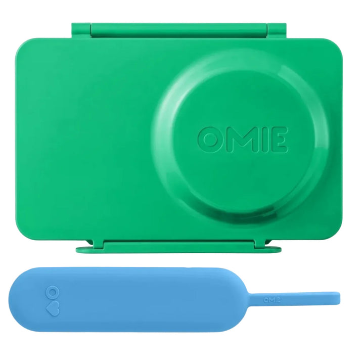 >OmieBox UP Lunch Box with Fork, Spoon + Pod Set - Jade Green 9Y+