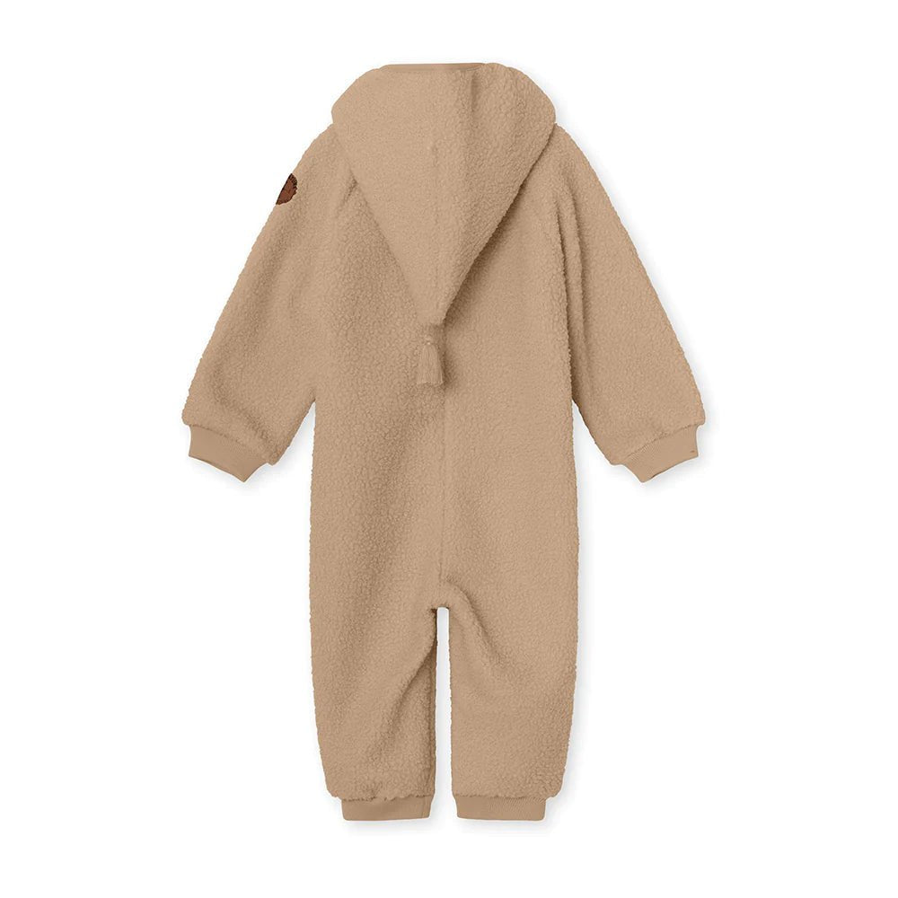 MINI A TURE Baby MATADEL Teddyfleece Jumpsuit - Savannah Tan