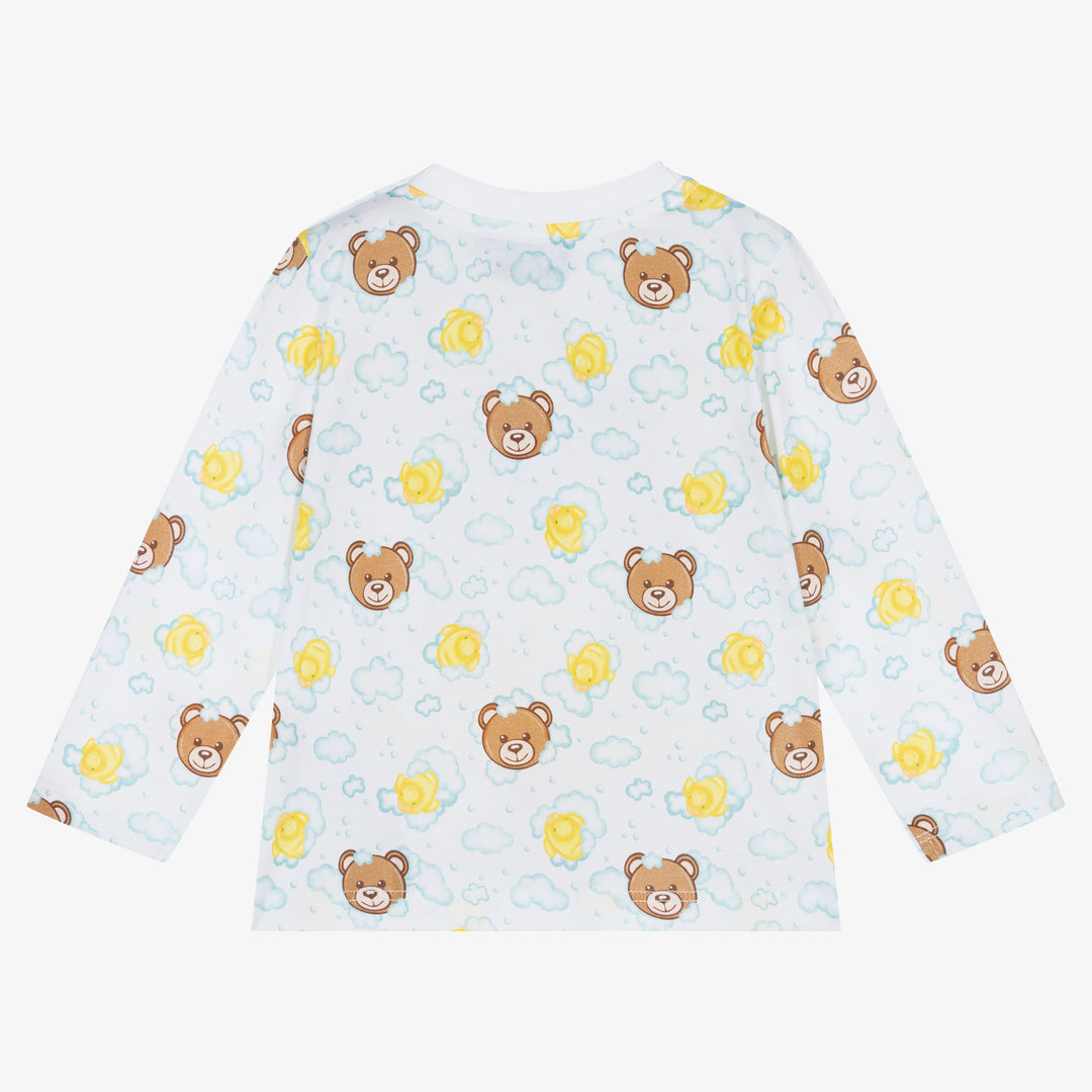 Moschino Kids Long Sleeve T-Shirt Bear Duck Giftbox