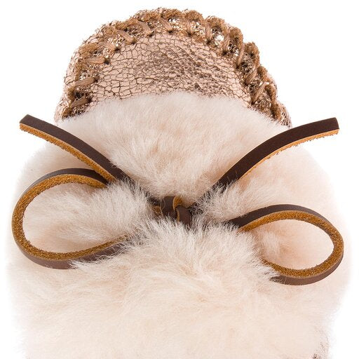 EMU AUSTRALIA Women's Amity Cuff Crackled Moccasin Slipper