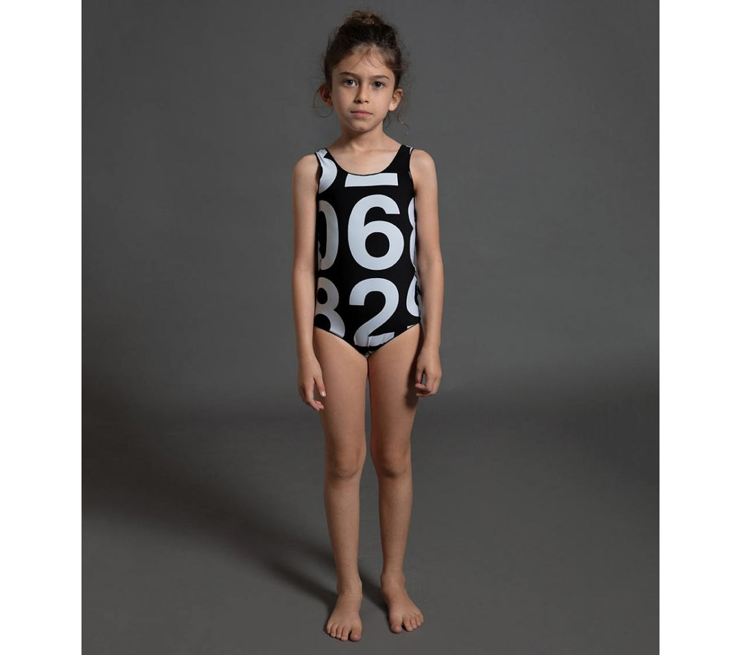 Nununu Kids Girl Numbered Swimsuit