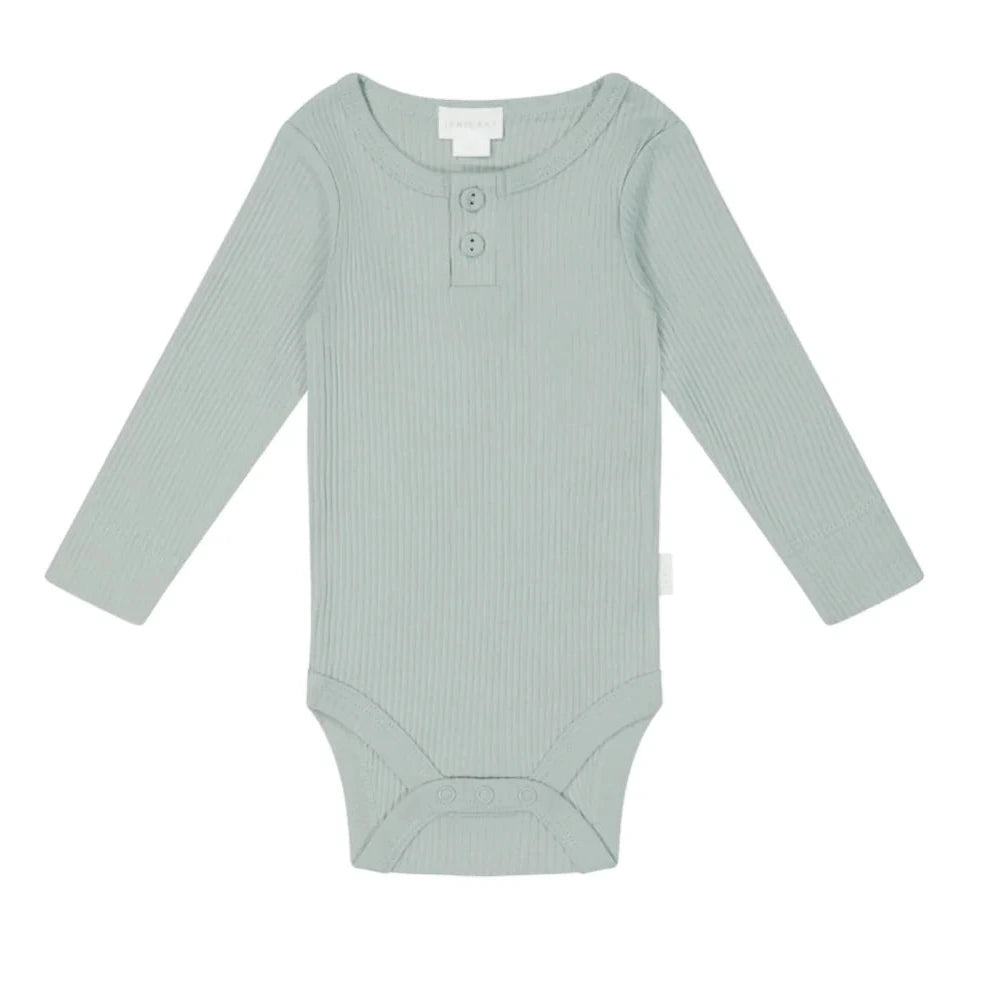 Jamie Kay Organic Cotton Modal Long Sleeve Bodysuit - Mineral