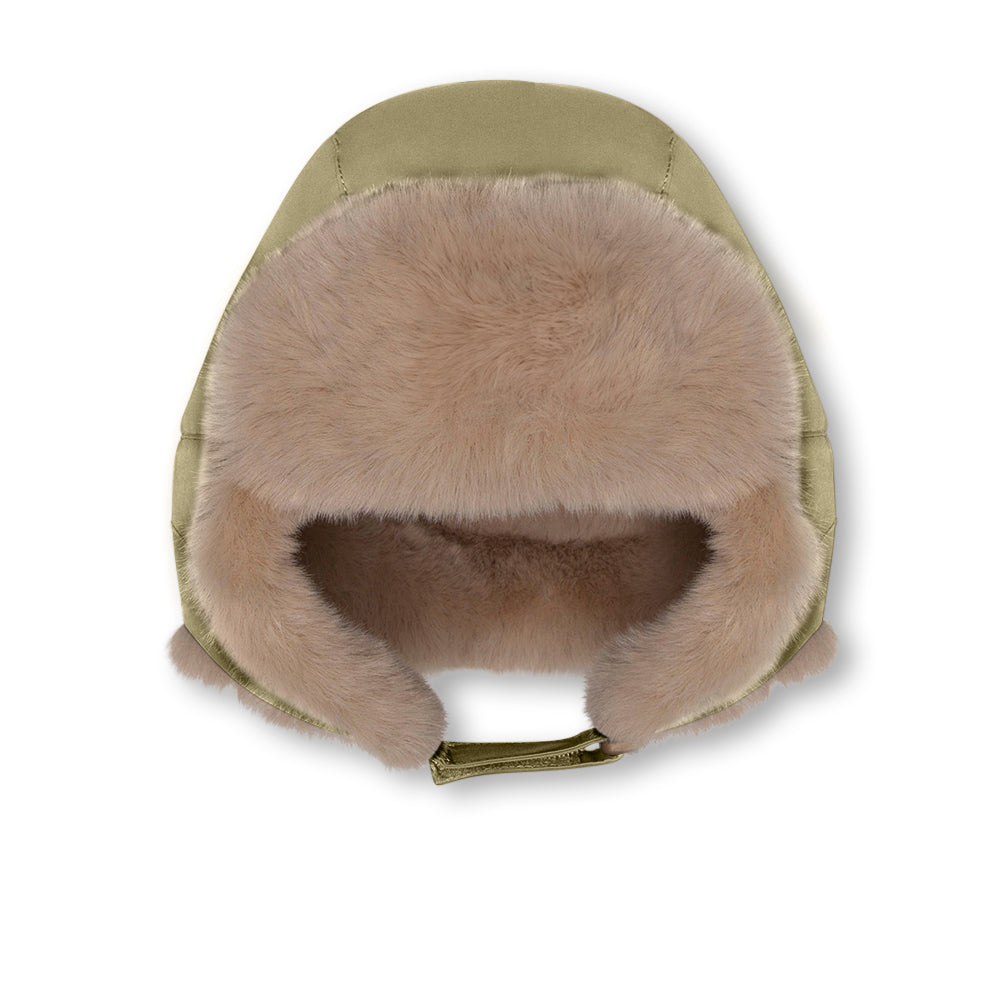 [2025Pre-Order]>MINI A TURE Kids CRISTER Teddy Lined Winter Hood - Aloe