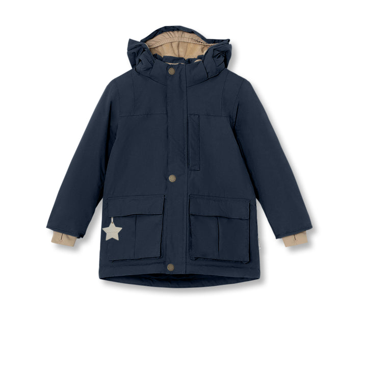 MINI A TURE Kids MATKASTORIO Fleece Lined Winter Jacket - Outer Space