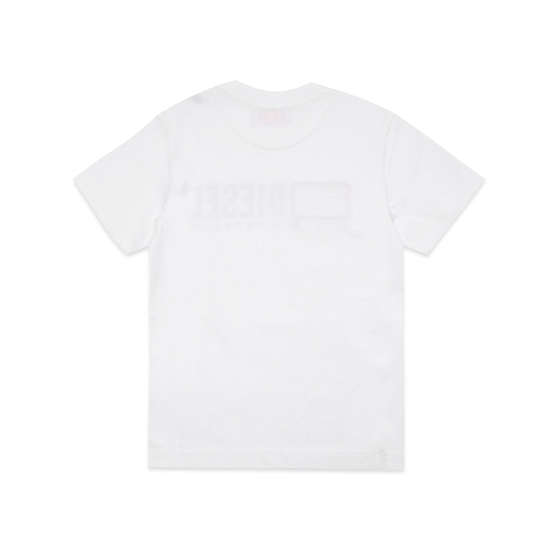 Diesel Kids Destroyed T-Shirt - White 12Y