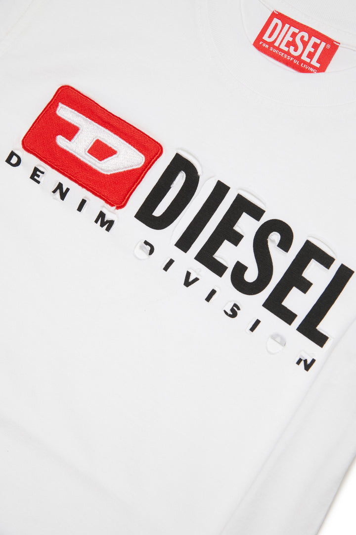 Diesel Kids Destroyed T-Shirt - White 12Y