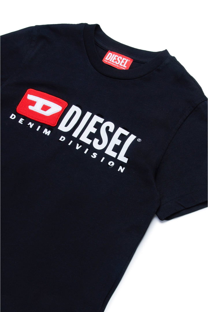 Diesel Kids Destroyed T-Shirt - Black 12Y/14Y