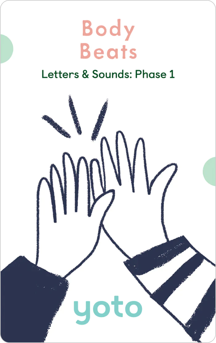 >Yoto Card - Phonics: Letters & Sounds: Phase 1 - Age 4-6 Years