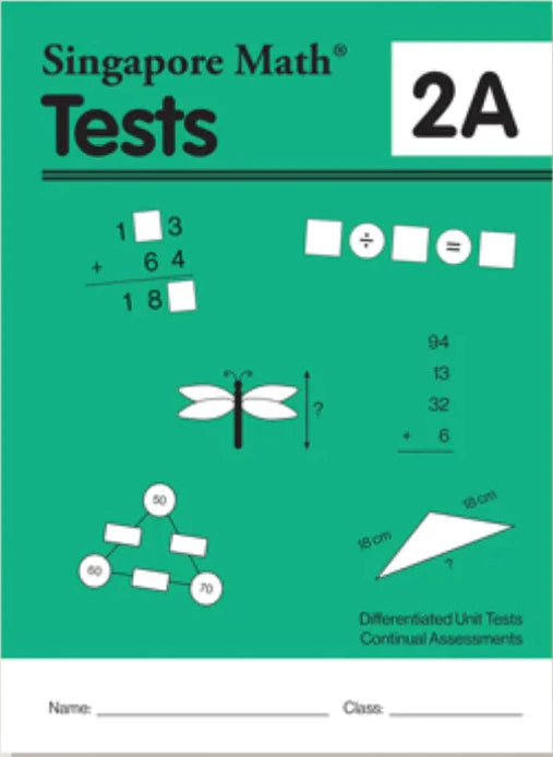 >Singapore Math Primary Mathematics Common Core Edition Tests 2A