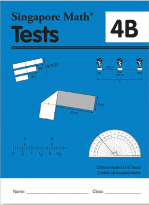 >Singapore Math Primary Mathematics Common Core Edition Tests 4B