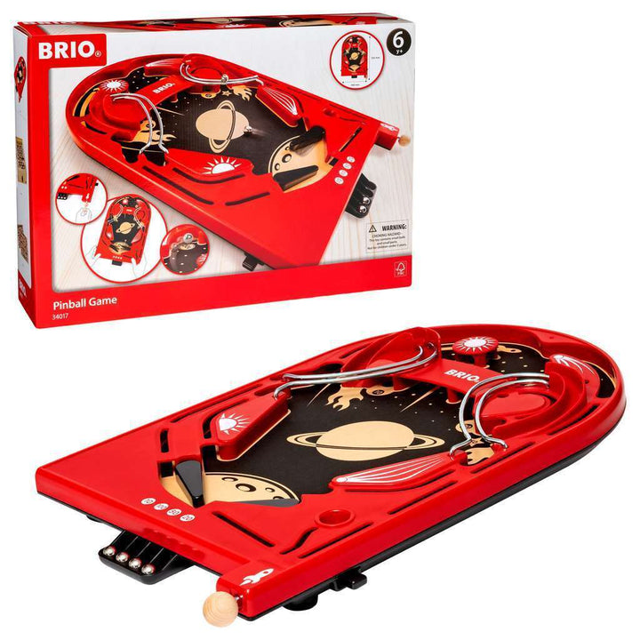 BRIO Pinball Game - A Classic Vintage, Arcade Style Tabletop Game 34017