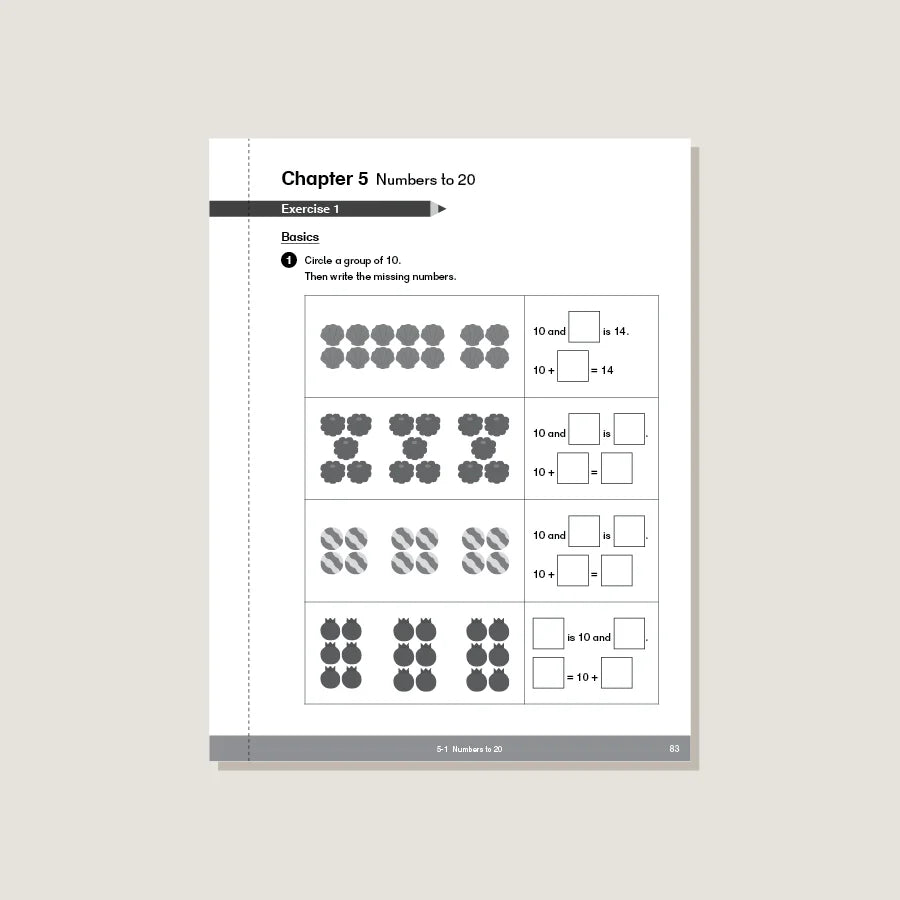 Singapore Math - Dimensions Math Workbook 1A