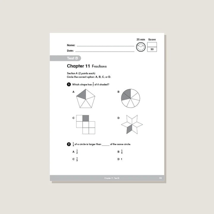 >Singapore Math - Dimensions Math Tests 2B