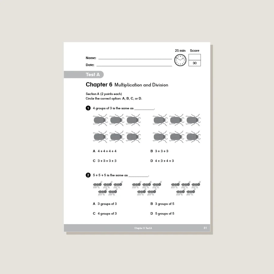 Singapore Math - Dimensions Math Workbook 2A