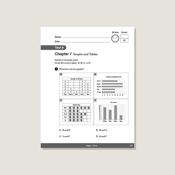 >Singapore Math - Dimensions Math Tests 3A