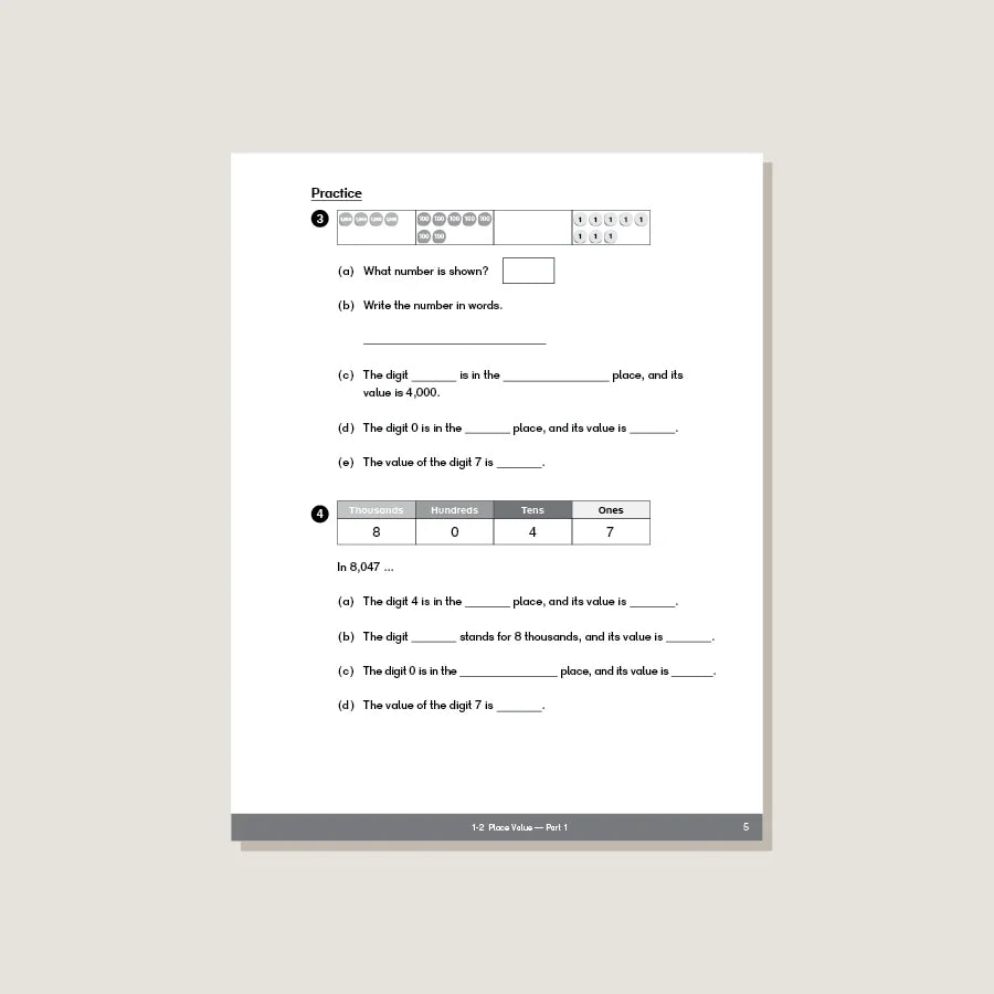 Singapore Math - Dimensions Math Workbook 3A