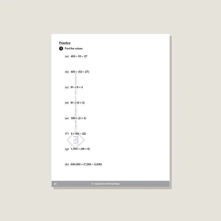 Singapore Math - Dimensions Math Workbook 5A