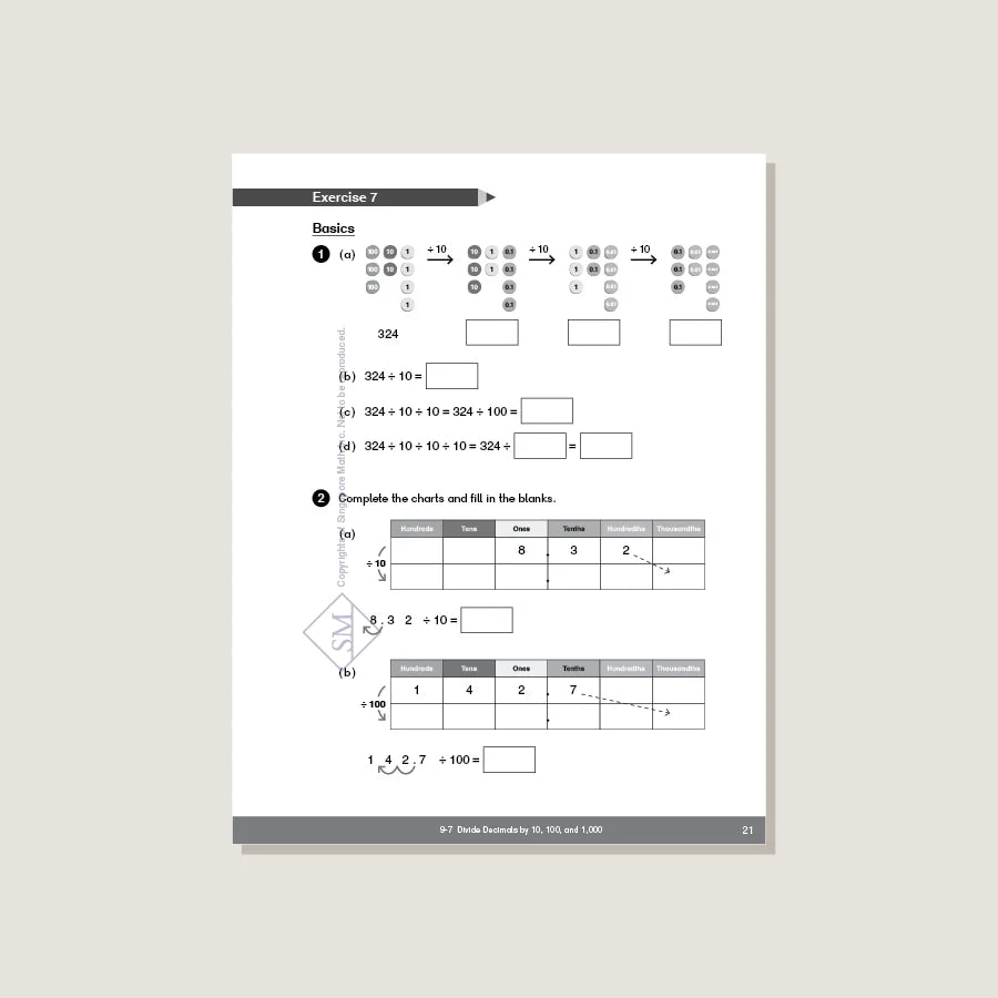 Singapore Math - Dimensions Math Workbook 5B