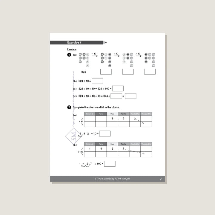 Singapore Math - Dimensions Math Workbook 5B