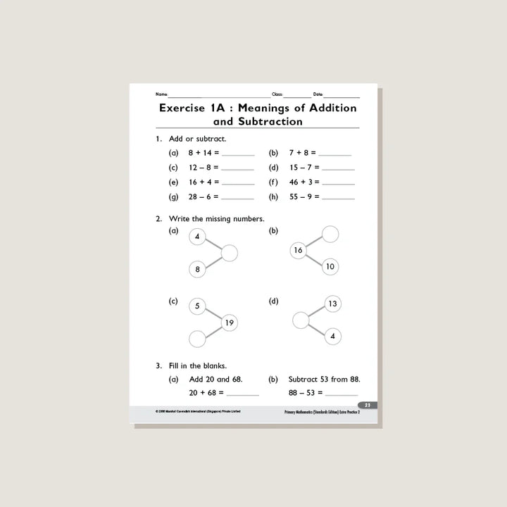 >Singapore Math Primary Mathematics Extra Practice Grade 2