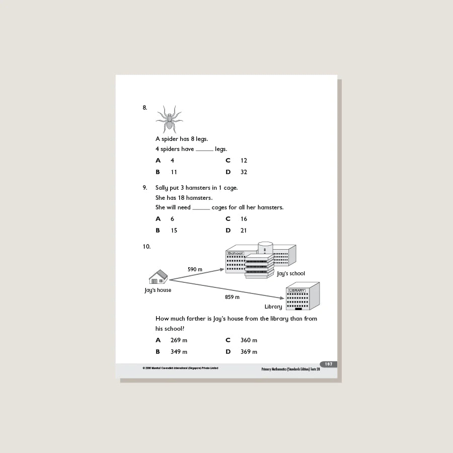 >Singapore Math Primary Mathematics Standards Edition Tests 2B