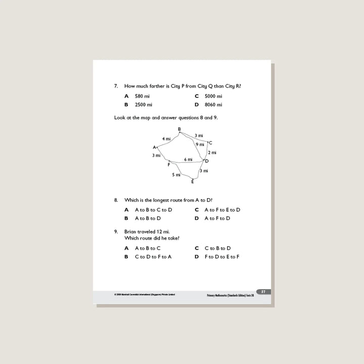 >Singapore Math Primary Mathematics Standards Edition Tests 3B