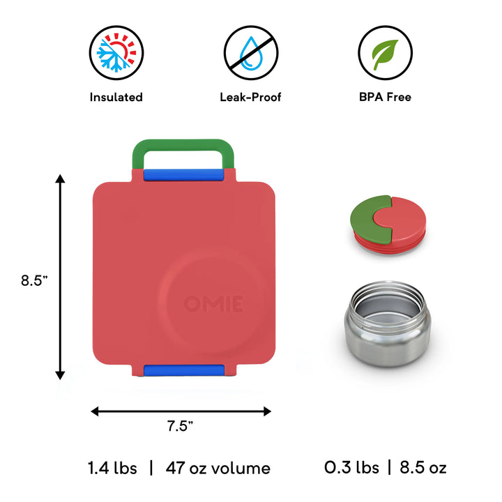 >OmieBox Lunch Box (Scooter Red)