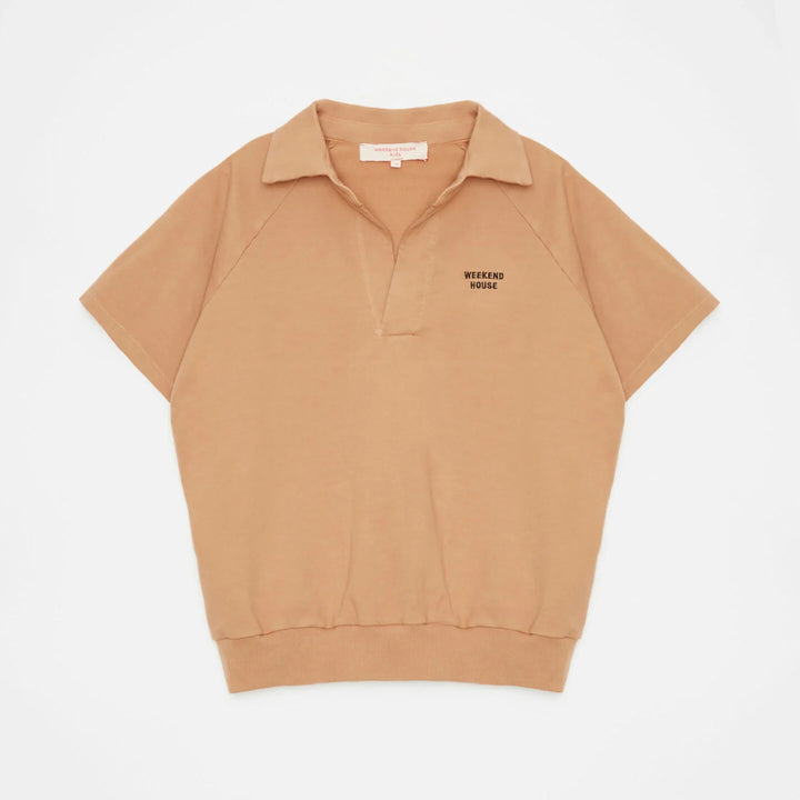 WEEKEND HOUSE KIDS GOOSE Short Sleeve Sweatshirt - Camel