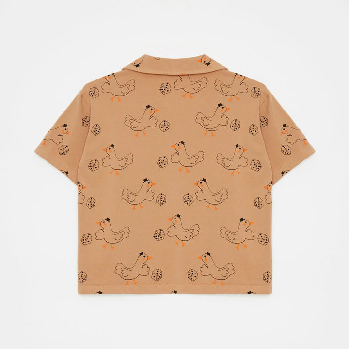 WEEKEND HOUSE KIDS Buttoned Short Sleeve Shirt - Goose